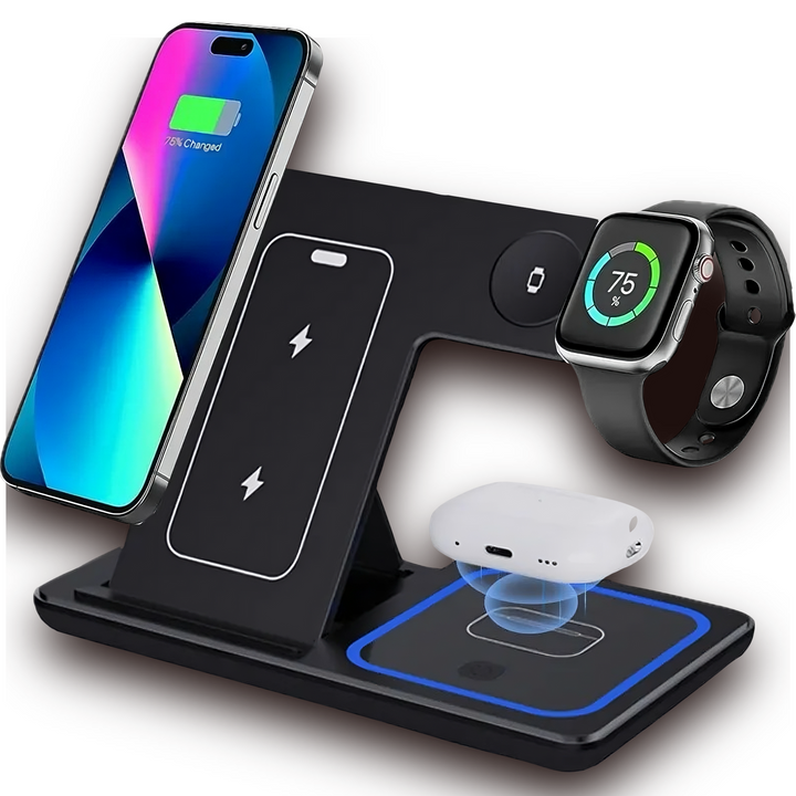 PowerFold 3-in-1 Wireless Fast Charger