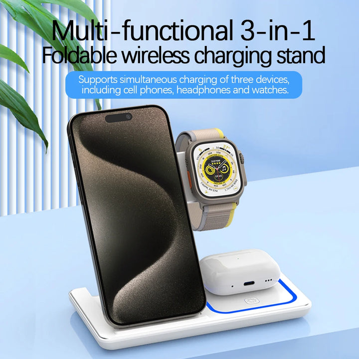 PowerFold 3-in-1 Wireless Fast Charger