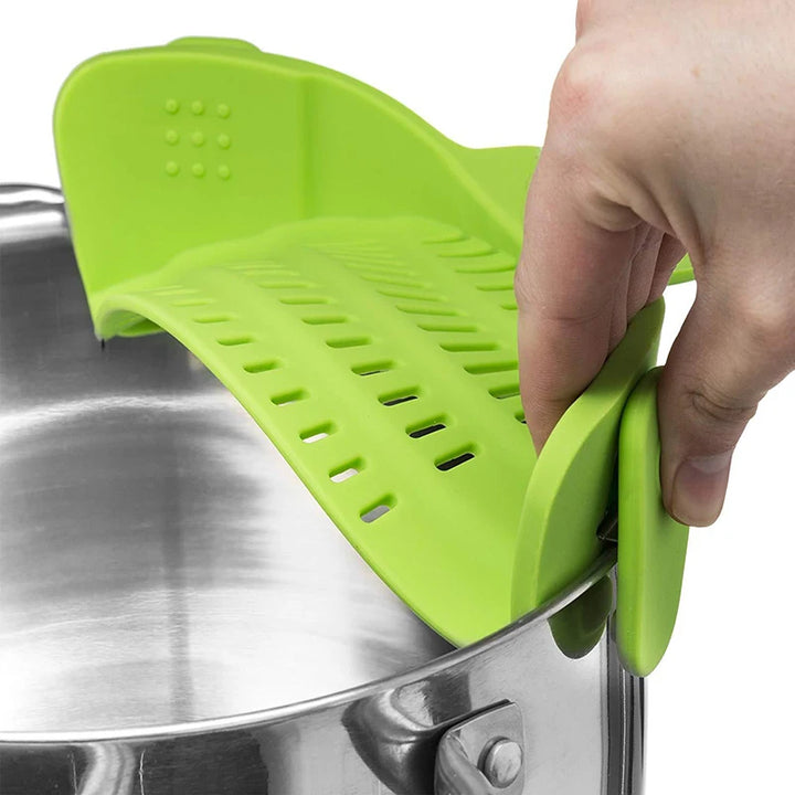 GripStrain Silicone Clip-On Strainer