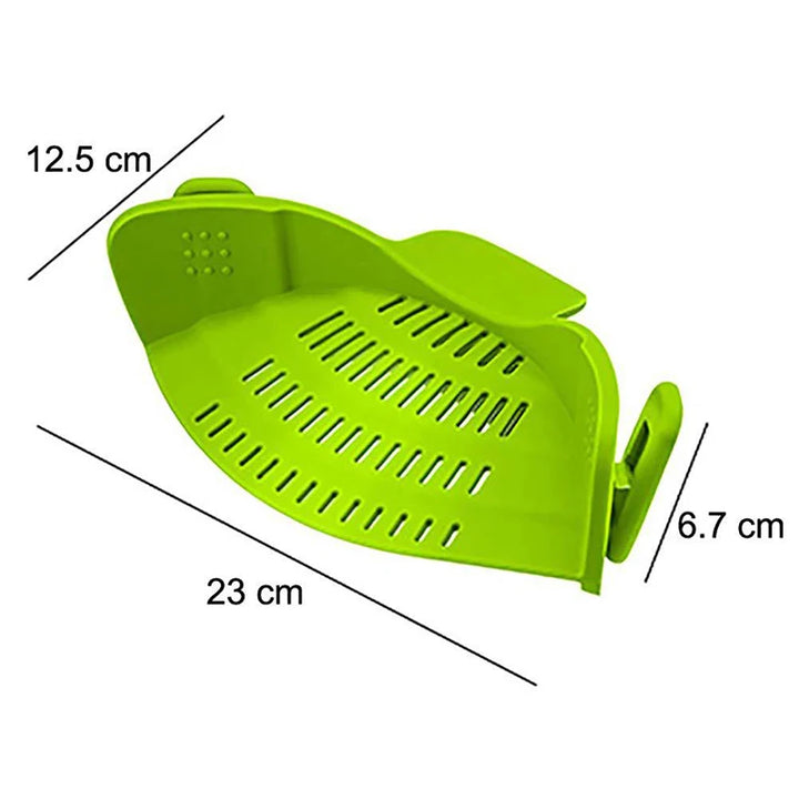 GripStrain Silicone Clip-On Strainer