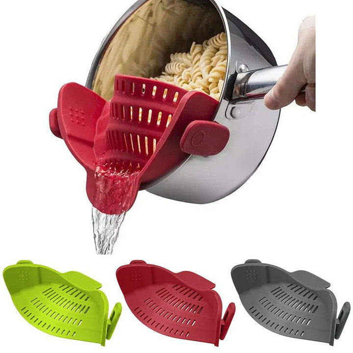 GripStrain Silicone Clip-On Strainer